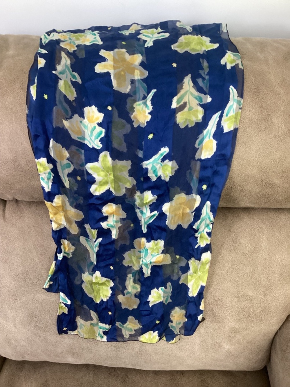 Silk floral scarf France Morgan & Oates